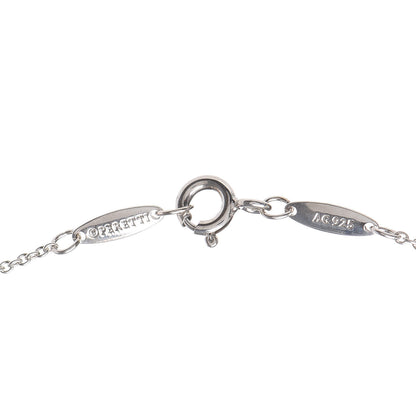 Tiffany Sterling Silver Diamond .10ct Elsa Peretti Diamonds by the Yard Pendant Necklace 4 of 6