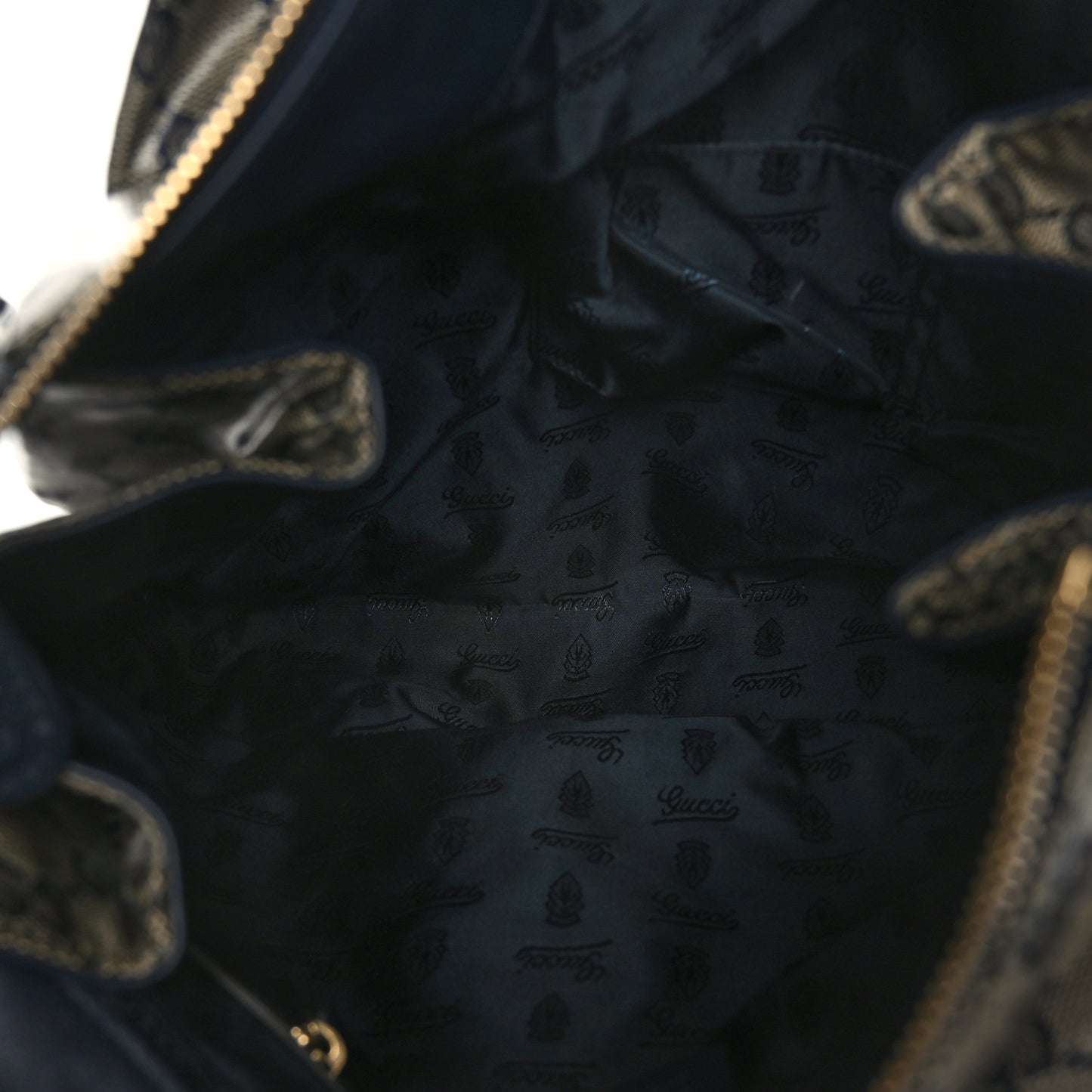 Crystal Monogram Hysteria Tote Navy Blue