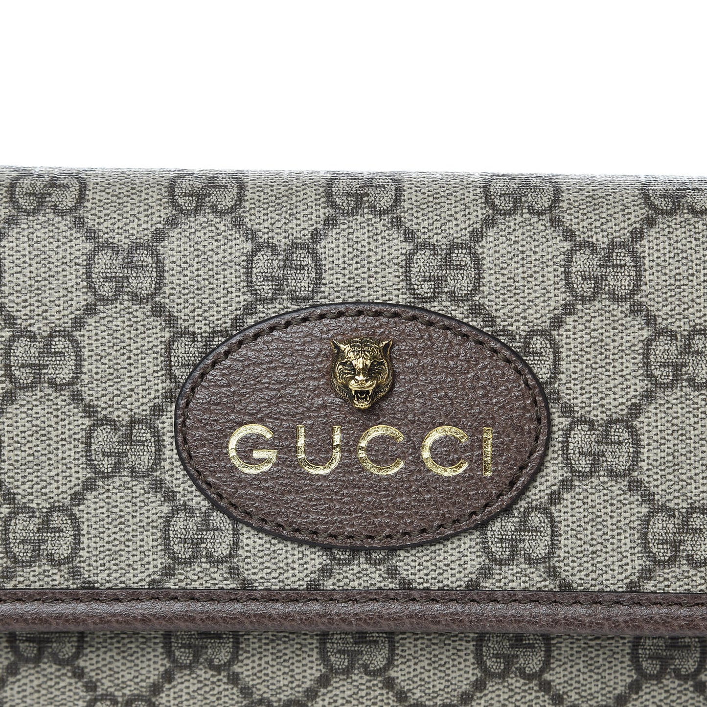 GG Supreme Monogram Neo Vintage Web Belt Bag Brown