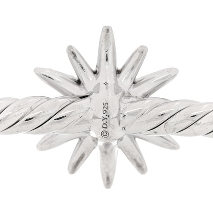 David Yurman Sterling Silver Diamond Starburst Cuff Bracelet 3 of 3