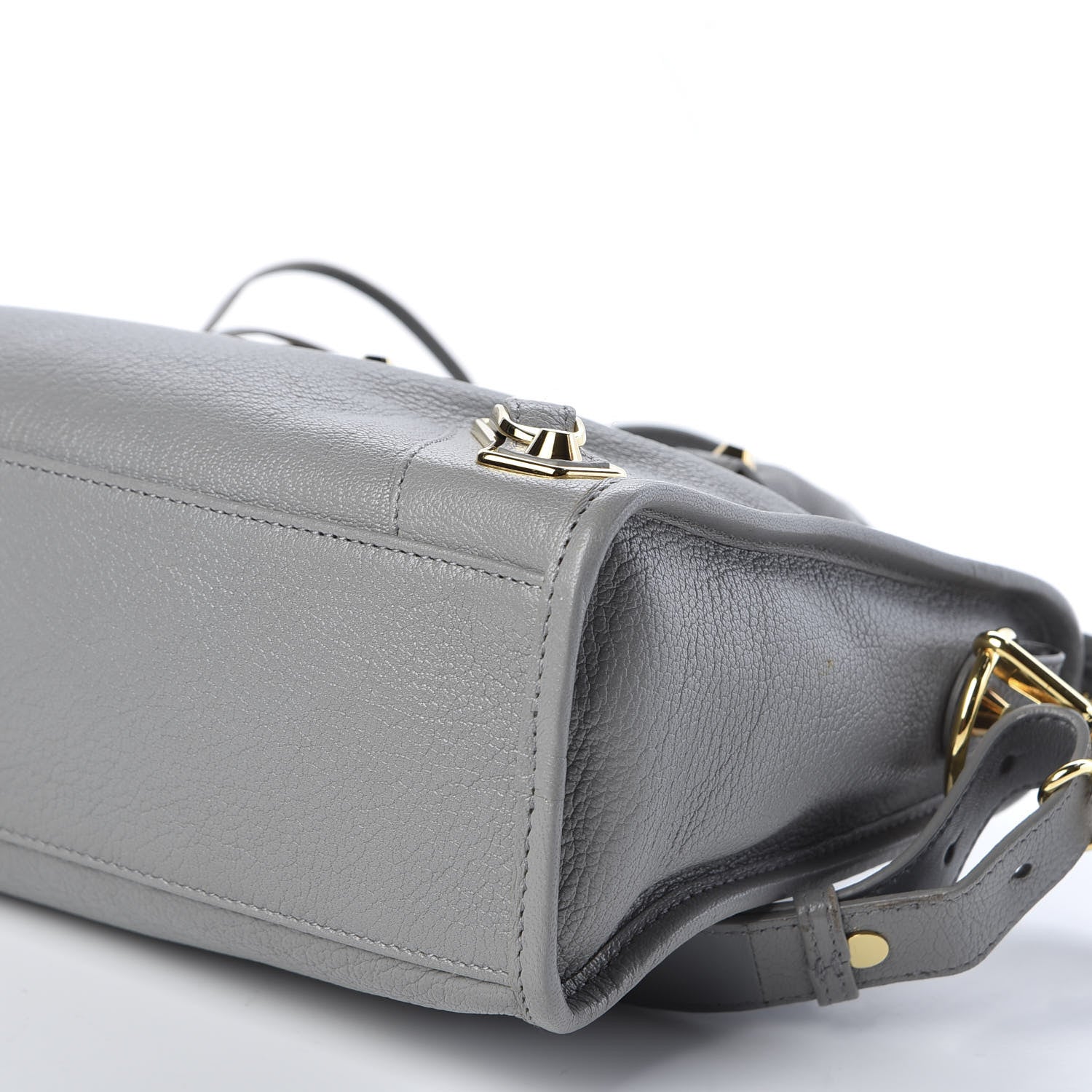 Balenciaga Chevre Gold Metallic Edge Hardware S City Gris Haussmannien 6 of 9