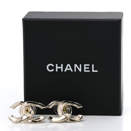 Chanel Metal CC Earrings Gold 5 of 5