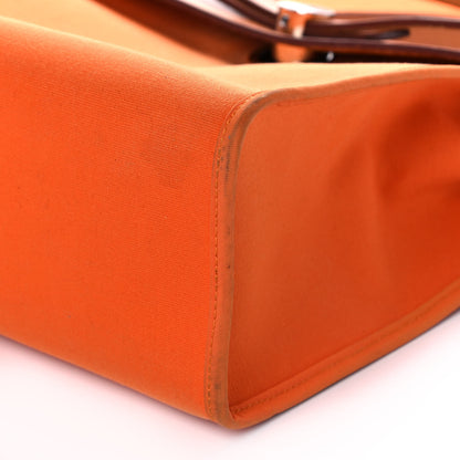 Hermes Toile Vache Hunter Herbag Zip 31 PM Orange 10 of 13