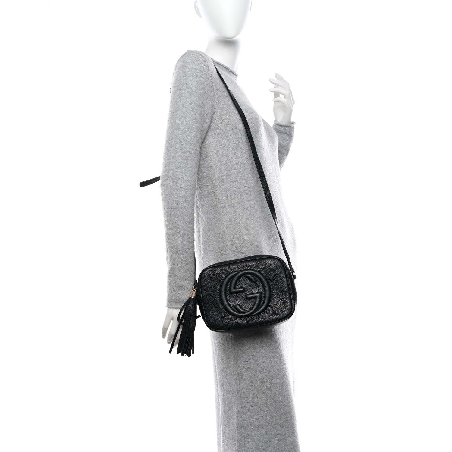 Gucci Pebbled Calfskin Small Soho Disco Bag Black 2 of 14