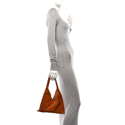 Khaite Suede Calfskin Small Sara Tote Caramel 2 of 9