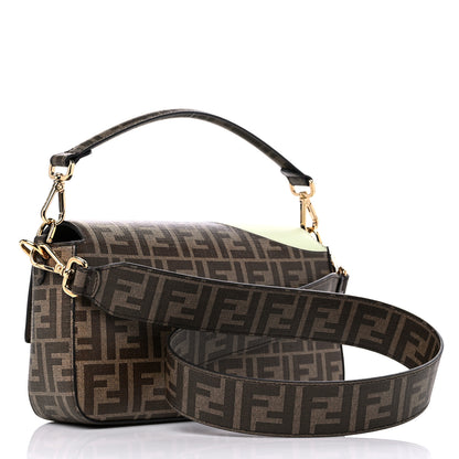Fendi Glazed Fabric FF 1974 Hairdo Girls Inlay Baguette Mogano Panna Multicolor 3 of 8