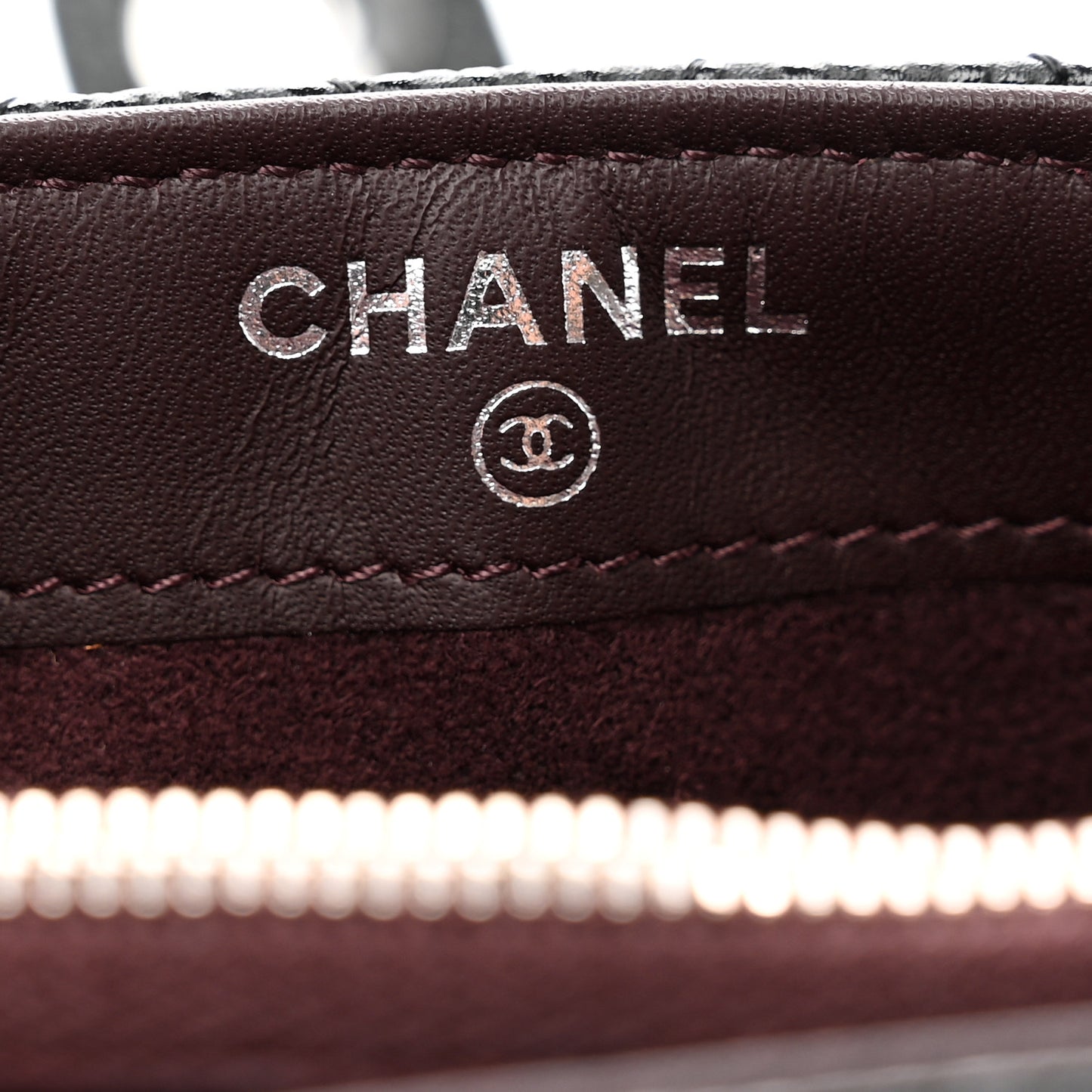 Caviar Quilted Mini Phone Holder Clutch Black