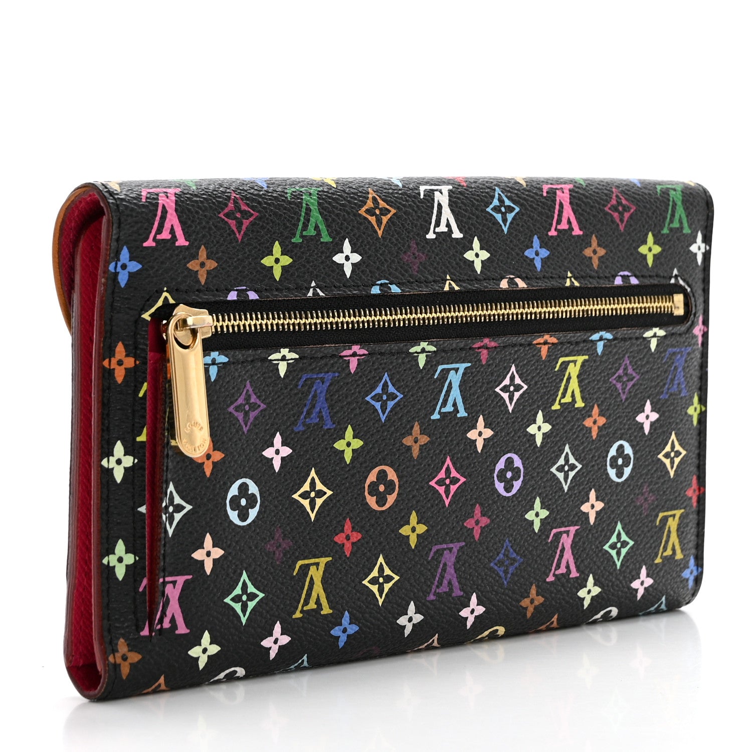 Louis Vuitton Monogram Multicolor Eugenie Wallet Black Grenade 3 of 9