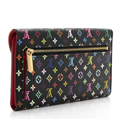 Louis Vuitton Monogram Multicolor Eugenie Wallet Black Grenade 3 of 9