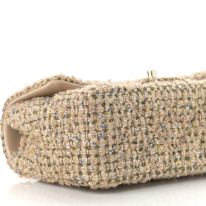 Chanel Tweed Quilted Mini Rectangular Flap Beige 8 of 9