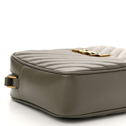 Saint Laurent Calfskin Matelasse Monogram Lou Camera Bag Military Olive 8 of 9