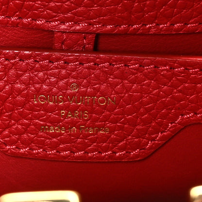 Louis Vuitton Taurillon Capucines BB Scarlet Red 6 of 9