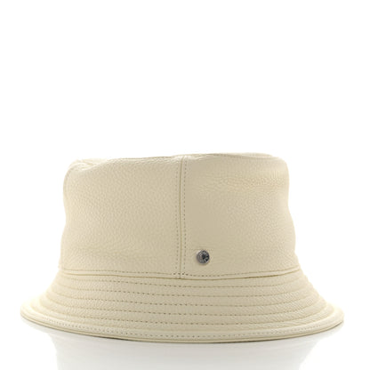 Hermes Cerf Lourd Calvi Bucket Hat 56 White Casse 6 of 8