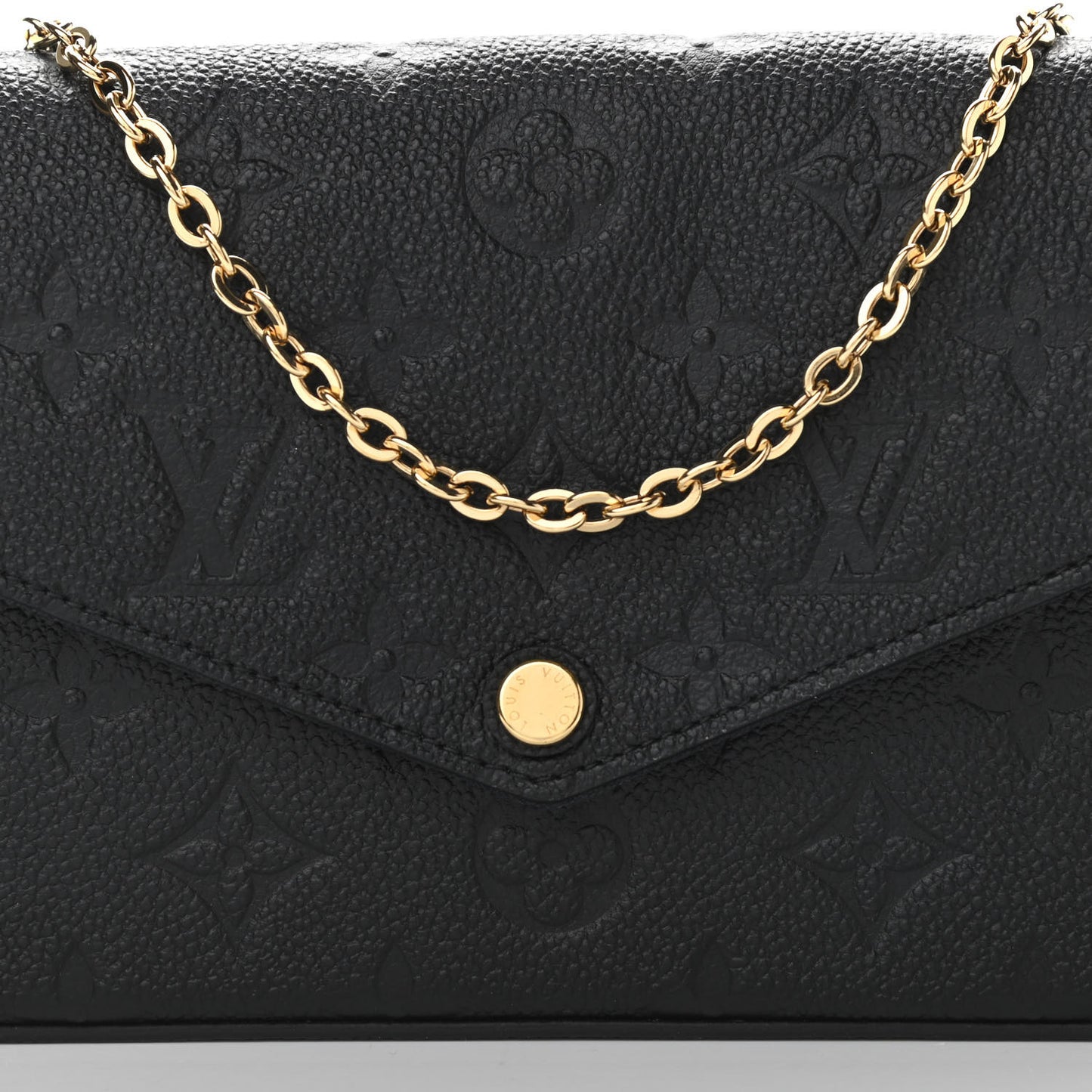 Empreinte Pochette Felicie Chain Wallet Black