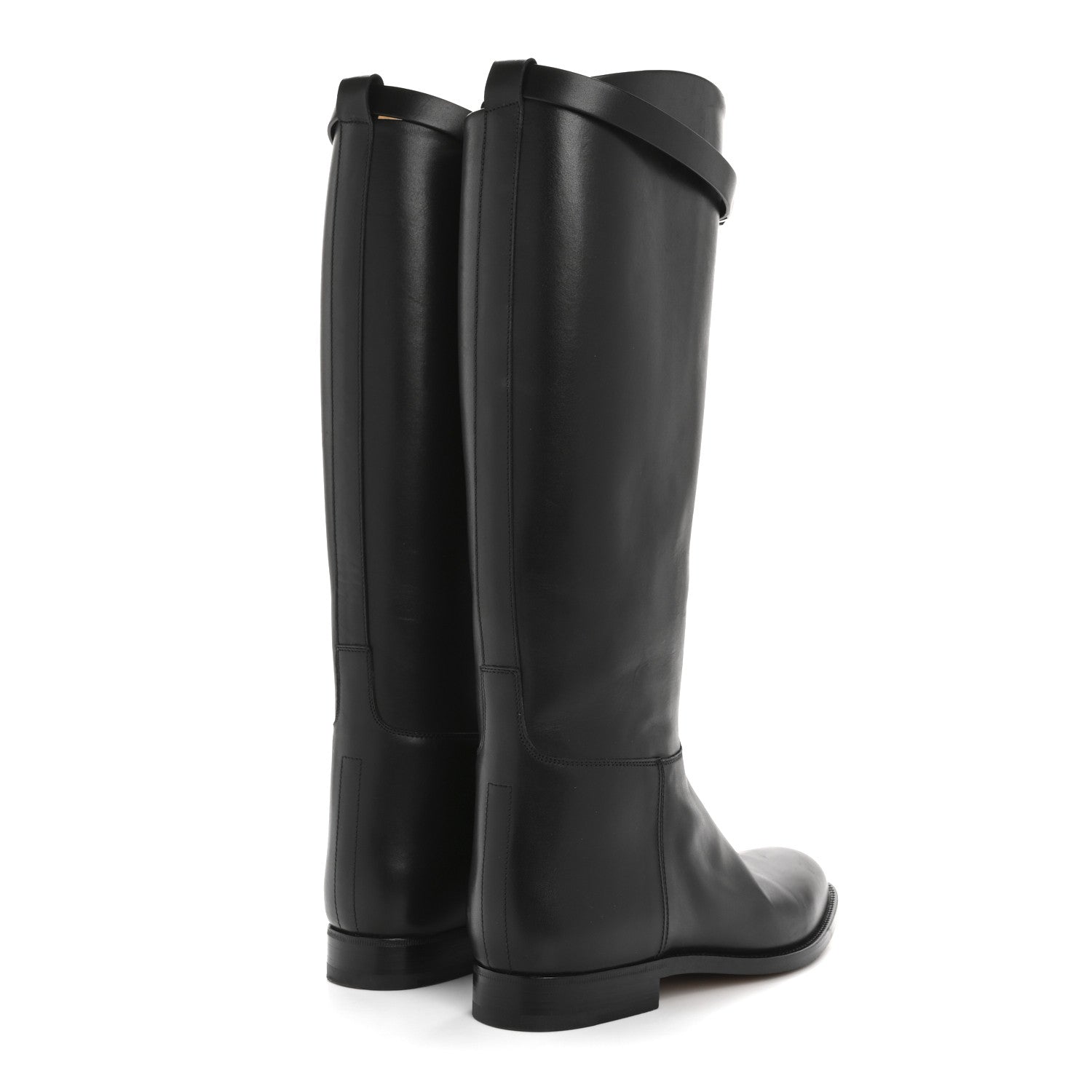 Hermes Box Kelly Jumping Boots 38 Black 4 of 11