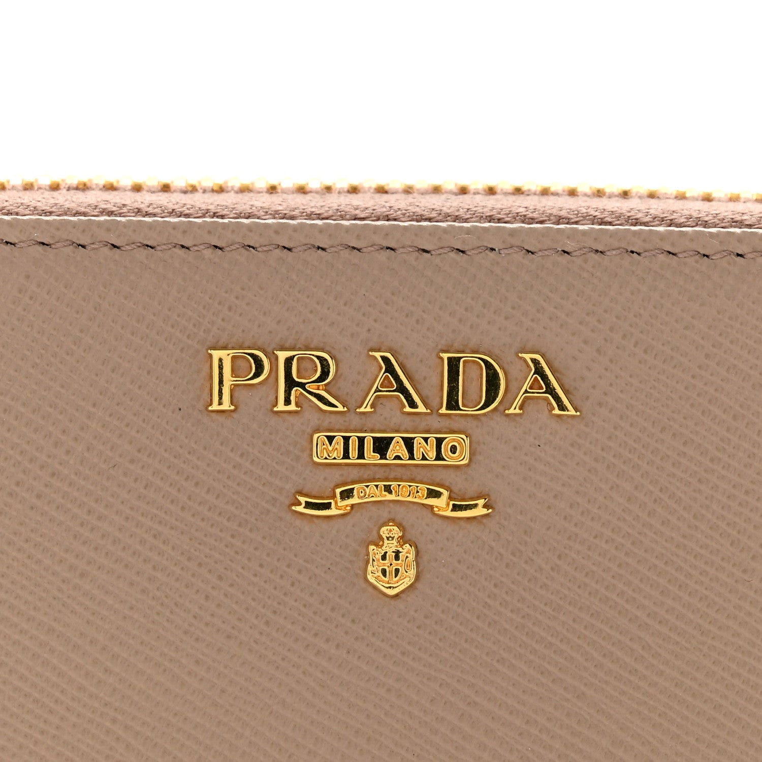 Prada Saffiano Metal Zip Around Wallet Cammeo 9 of 9