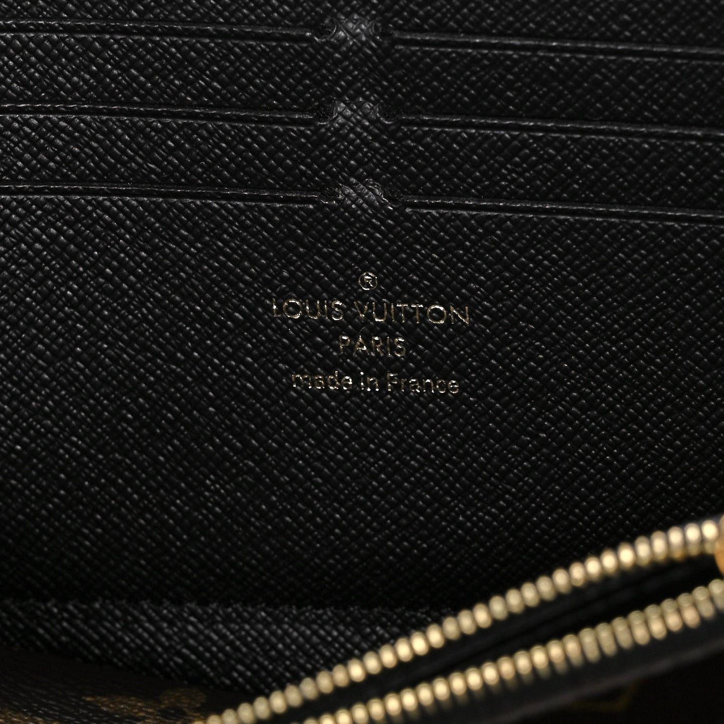 Monogram Zippy Retiro Wallet Black