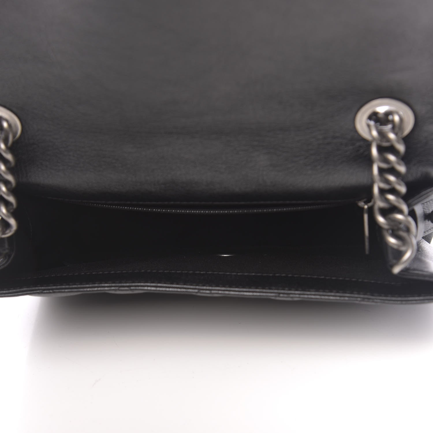 Chanel Goatskin Quilted Medium City Rock Flap Black 5 of 10