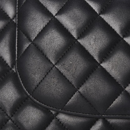 Chanel Lambskin Quilted Jumbo Double Flap Black 20 of 23