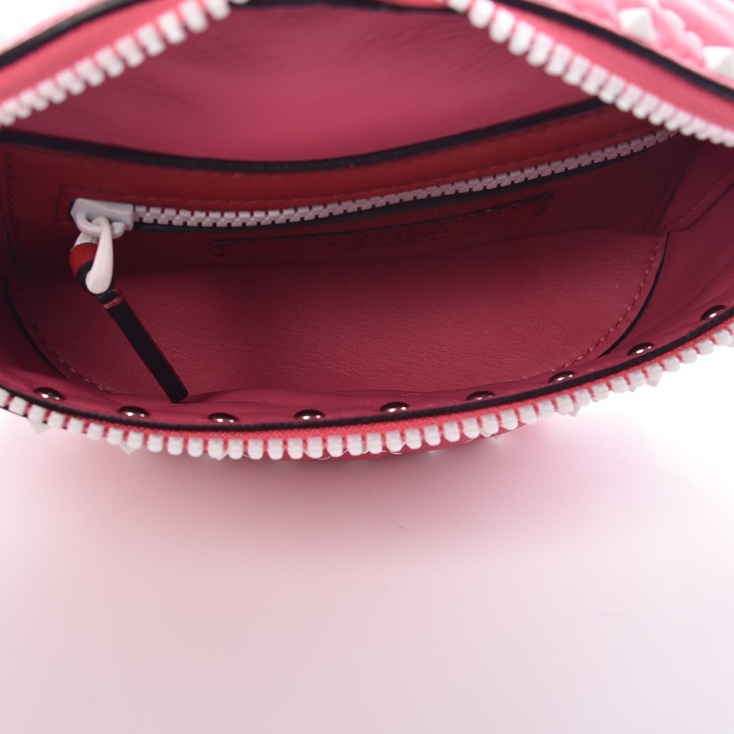 Valentino Garavani Lambskin Free Rockstud Spike Belt Bag Shadow Pink 8 of 8