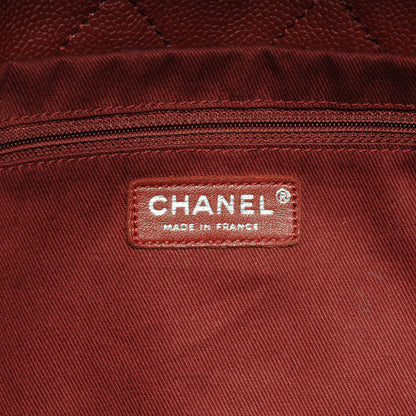 Chanel Caviar CC Timeless Soft Tote Red 6 of 7