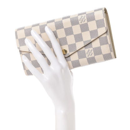 Louis Vuitton Damier Azur Sarah Wallet NM 2 of 12