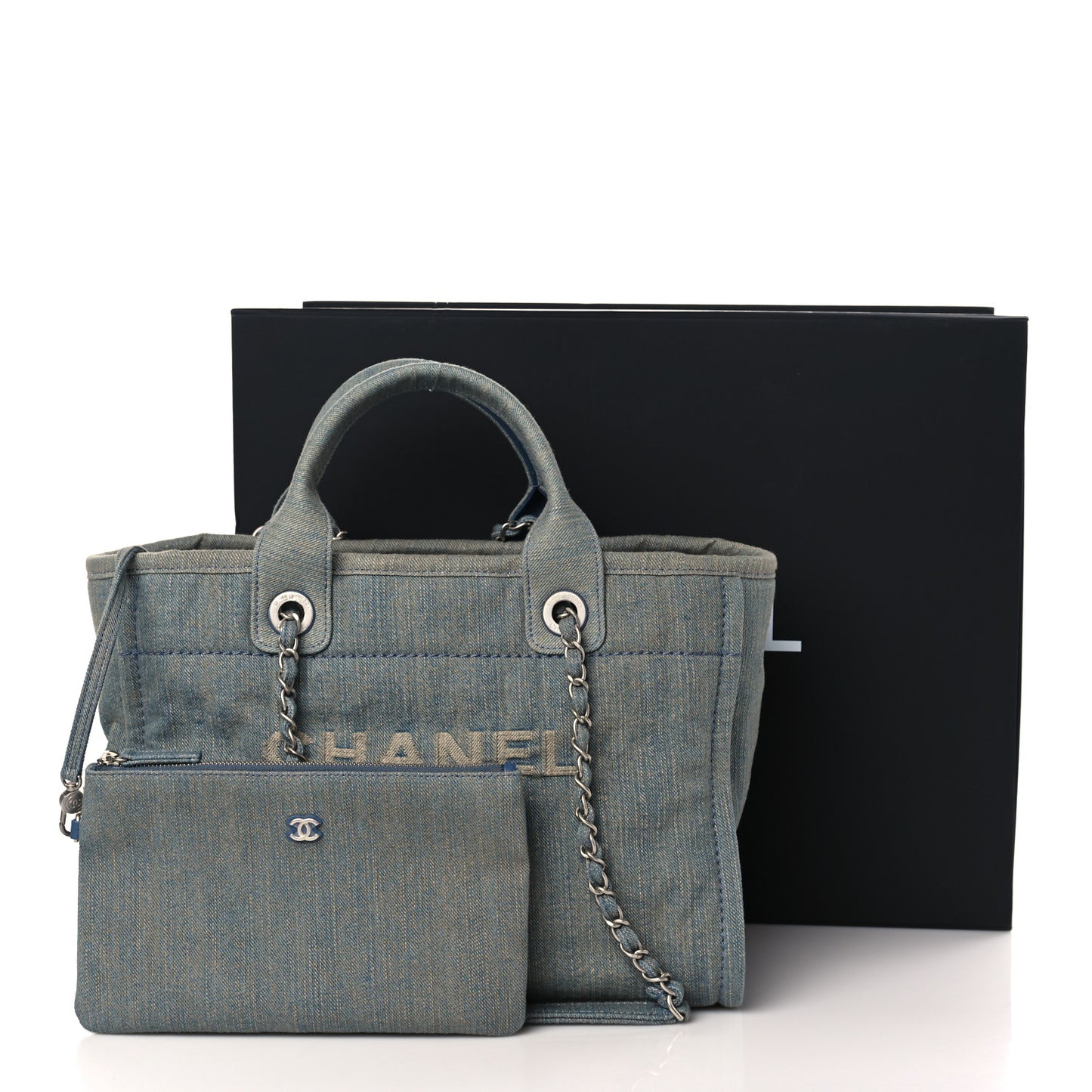 Denim Small Deauville Tote Light Blue