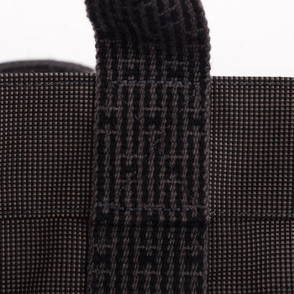 Hermes Canvas Herline MM Tote Grey 12 of 13