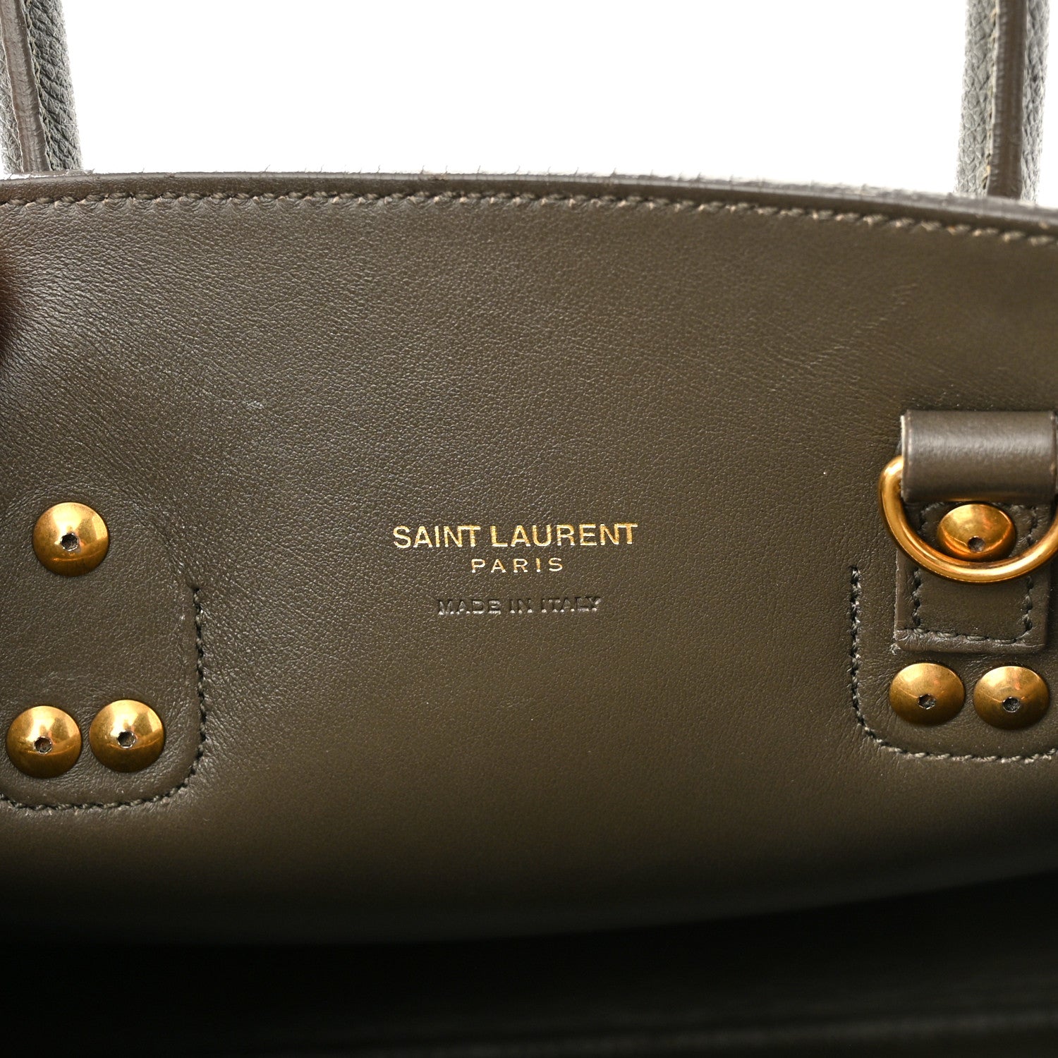 Saint Laurent Grained Calfskin Baby Sac De Jour Bronze 6 of 14