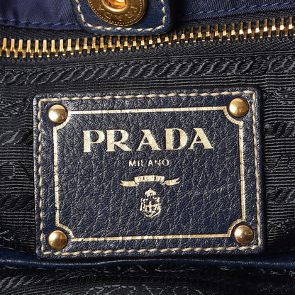 Prada Tessuto Nylon Vitello Daino Tote Baltico 6 of 9