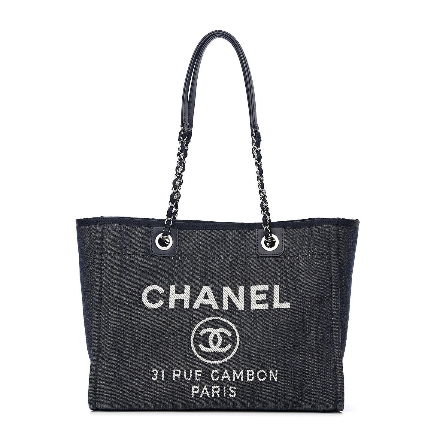Canvas Small Deauville Tote Blue