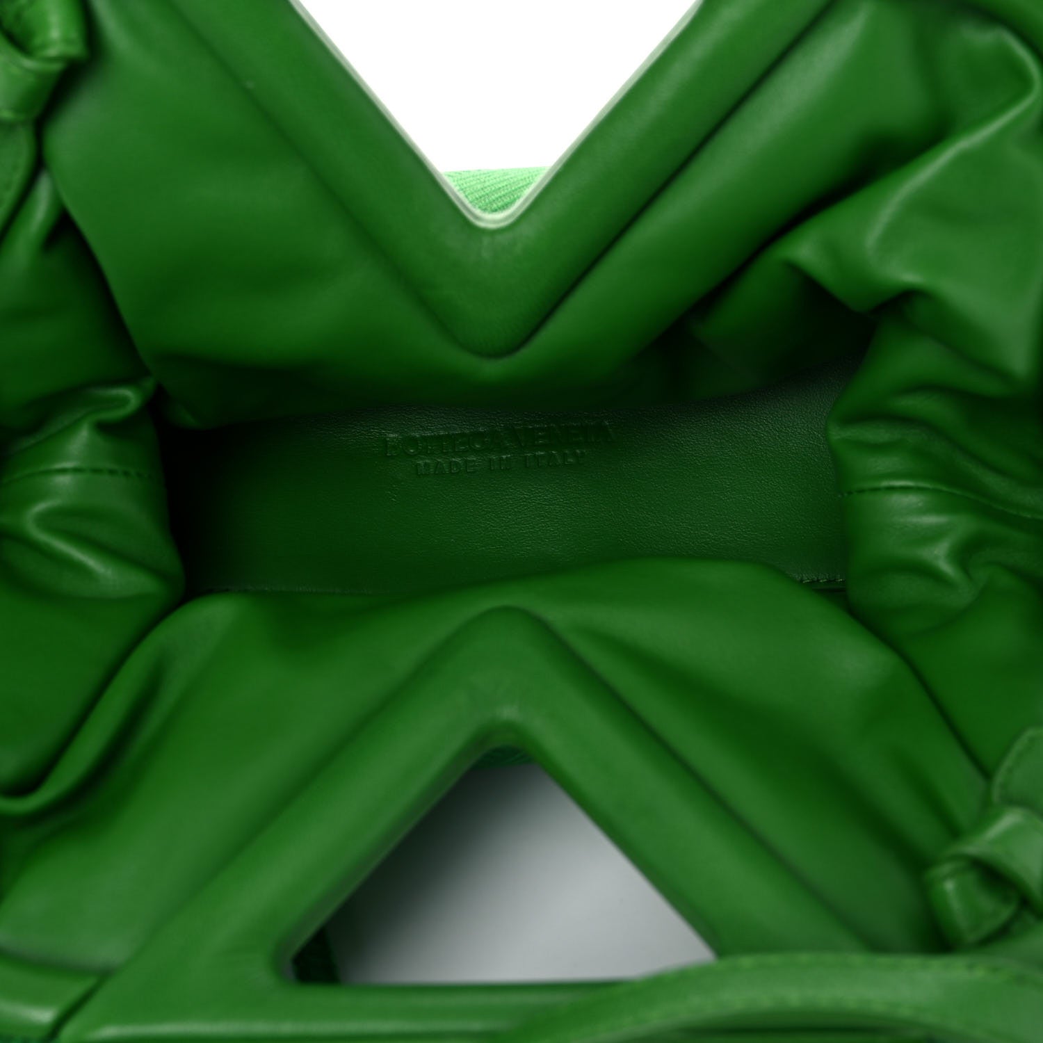 Bottega Veneta Nylon Jacquard Small The Point Triangle Bag Parakeet 6 of 9