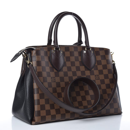 Louis Vuitton Cuir Taurillon Damier Ebene Normandy Black 3 of 9
