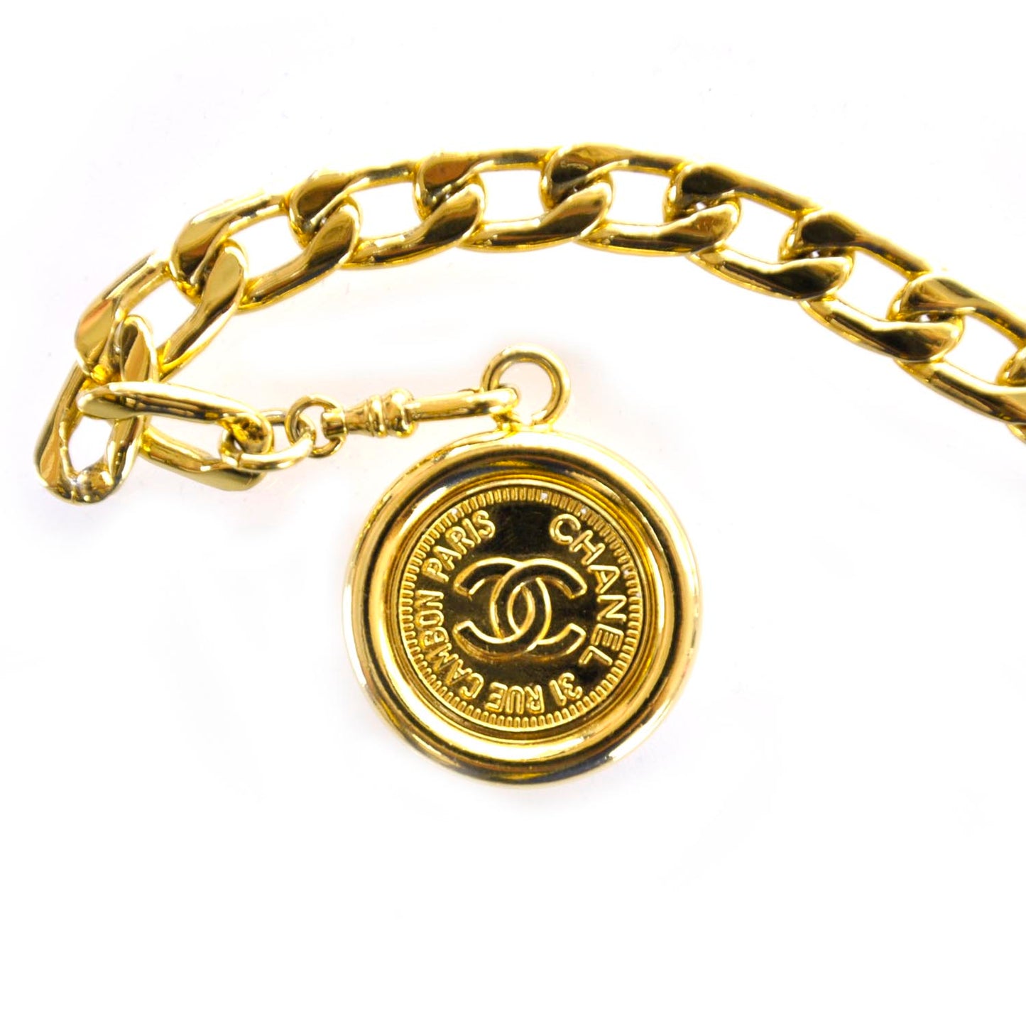 CC Coin Chain Belt Gold