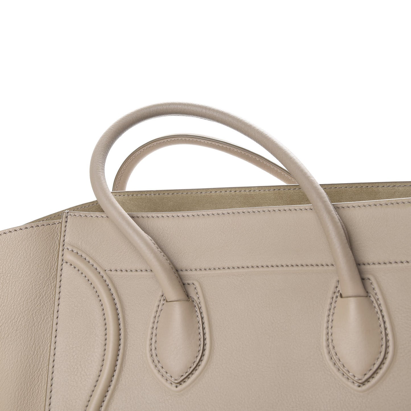 Supple Calfskin Medium Phantom Luggage Beige