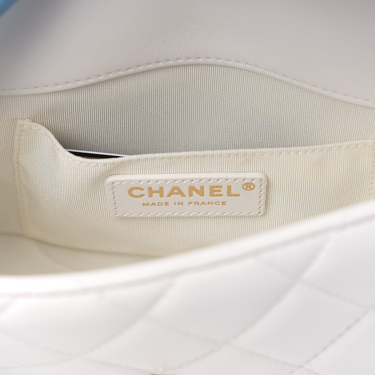 Chanel Lambskin Quilted Small My Precious Flap White 5 of 10
