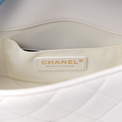 Chanel Lambskin Quilted Small My Precious Flap White 5 of 10