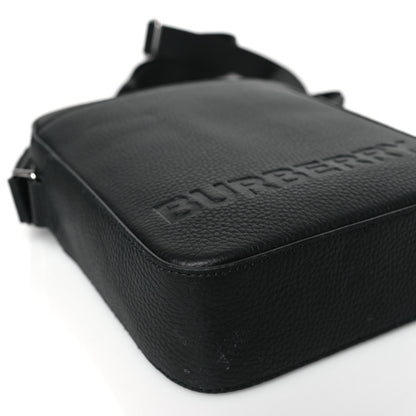 Burberry Pebbled Calfskin Logo Embossed Thornton Messenger Bag 7 of 8