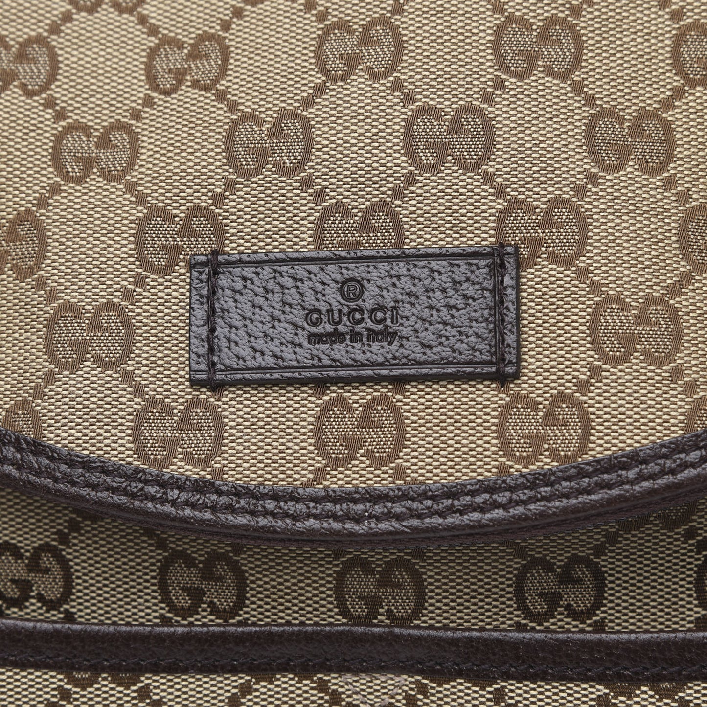 Monogram Natural Pigskin Large Diaper Bag Beige Ebony Cocoa Dark Chocolate