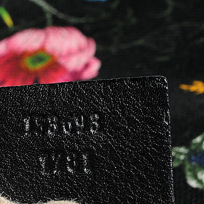 Gucci Canvas Floral Flora Jackie O Hobo Black 6 of 8