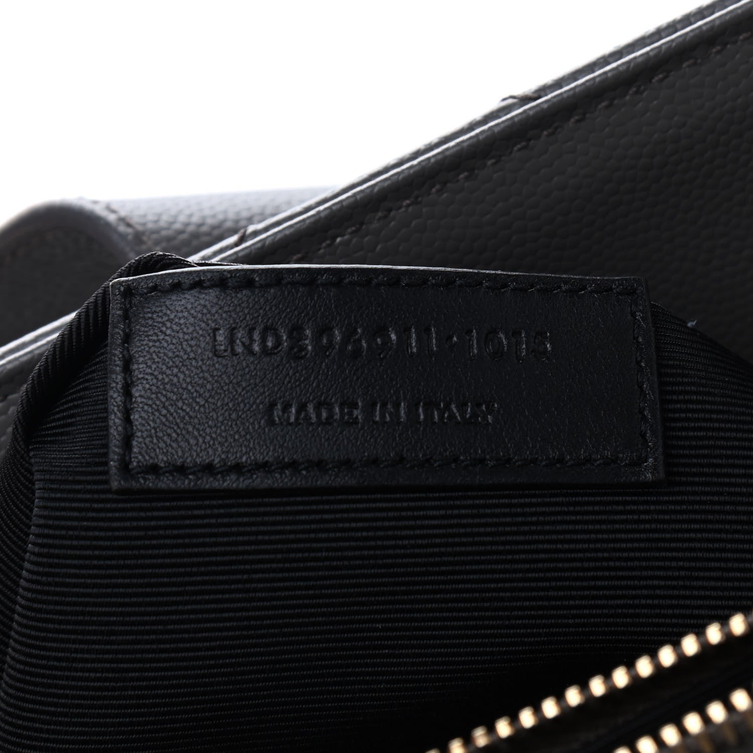 Saint Laurent Grain De Poudre Matelasse Chevron Monogram Shopping Bag Fog 6 of 8