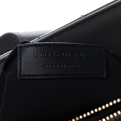 Saint Laurent Grain De Poudre Matelasse Chevron Monogram Shopping Bag Fog 6 of 8