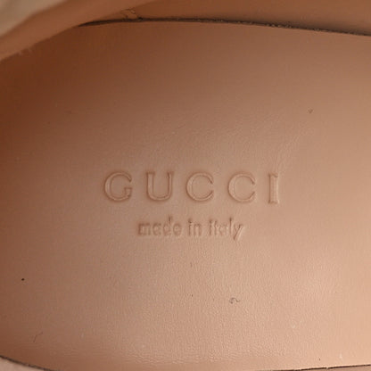 Gucci Calfskin GG Supreme Monogram Nappa Quilted Lace Up Ankle Boots 41 Mystic White Beige 8 of 9