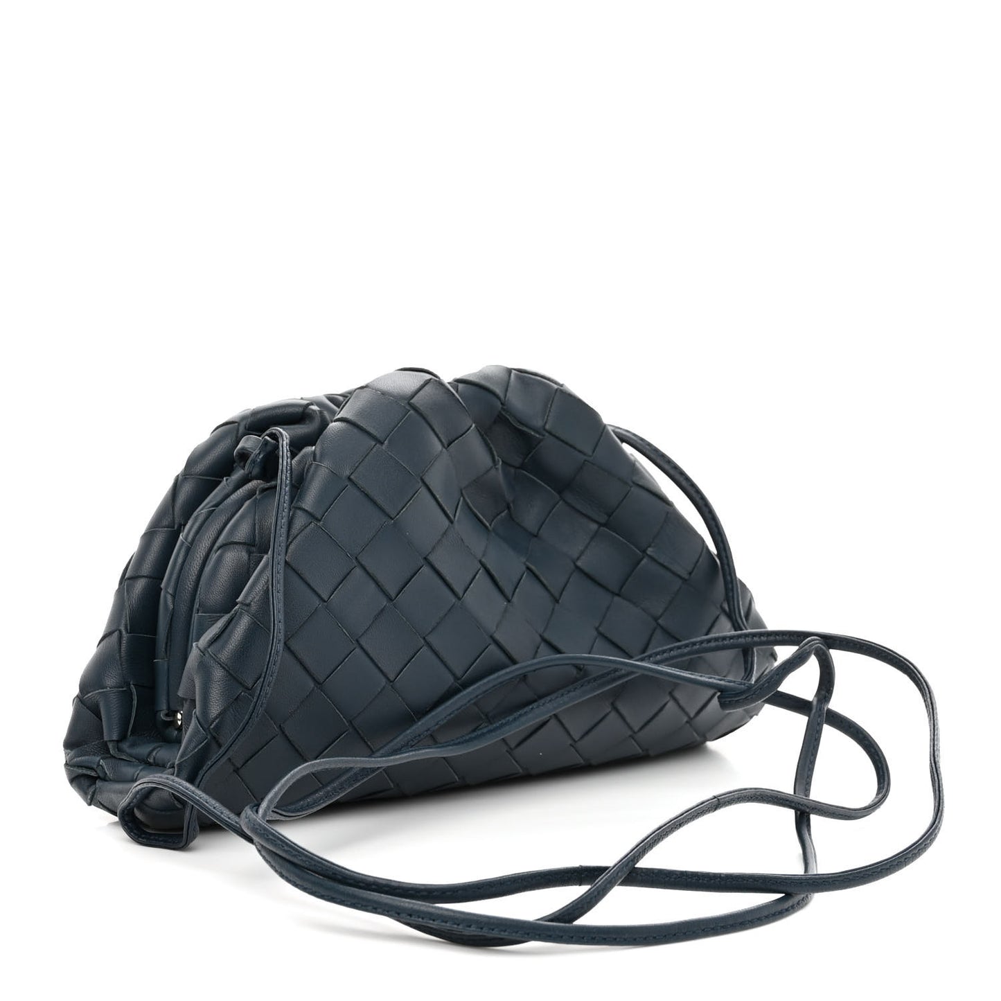 Nappa Intrecciato The Mini Pouch Deep Blue