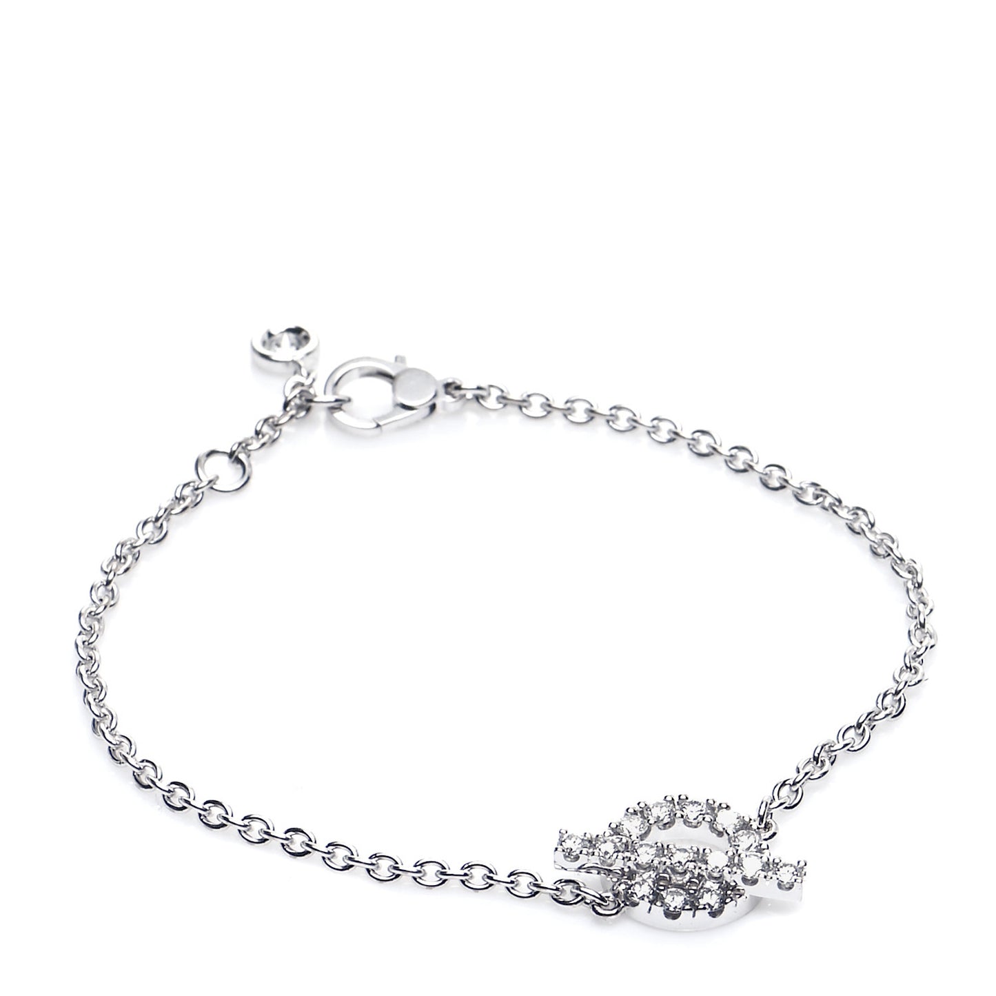 18K White Gold Diamond Finesse Bracelet SH