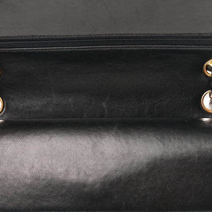 Chanel Lambskin Quilted Medium Double Flap Black 11 of 18