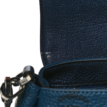 MCM Visetos Crossbody Flap Messenger Blue 13 of 13