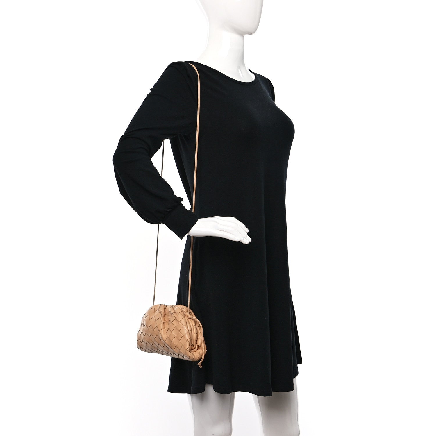 Bottega Veneta Nappa Intrecciato The Mini Pouch Almond 2 of 13