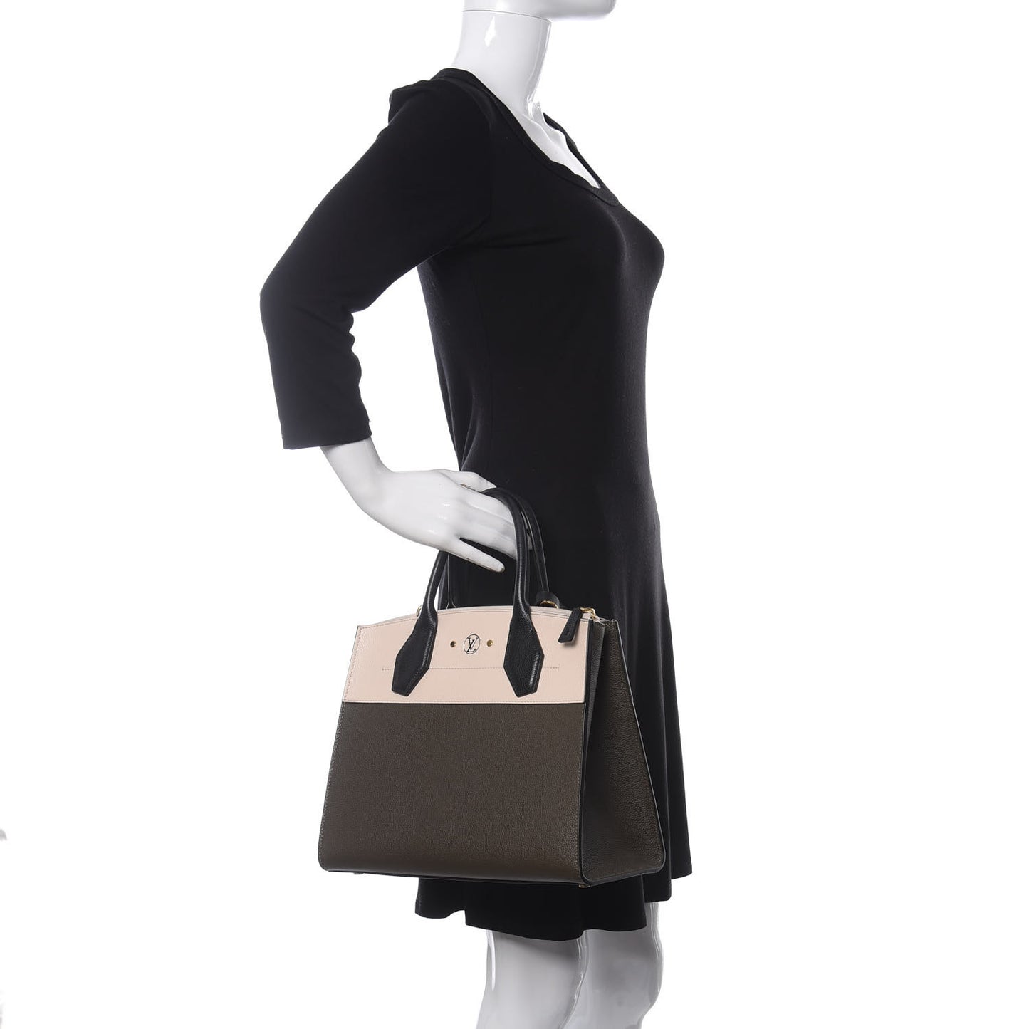 Taurillon City Steamer MM Kaki Creme Black