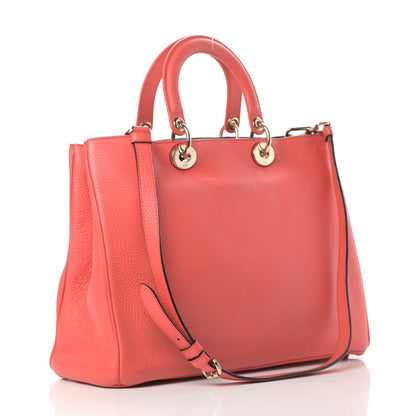 Christian Dior Bullcalf Large Diorissimo Tote True Red 4 of 16